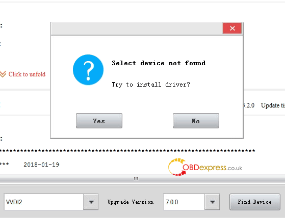 vvdi2 select device not found 00 - Xhorse VVDI2 "Select Device not Found" Solution - Xhorse VVDI2 solves about: Select Device not Found