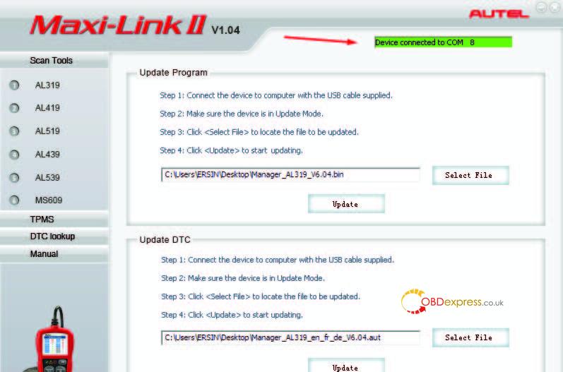 update via autel maxilink ii 09 - How to fix Autel AutoLink AL419 can't update v7.14 v4.33? - fix Autel AutoLink AL419 can't update v7.14 v4.33