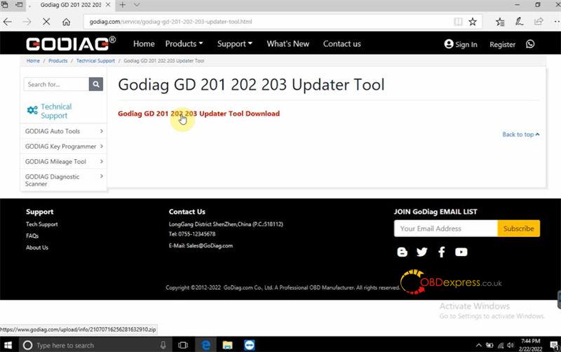 upgrade godiag gd201 gd202 gd203 os system to solve white screen 3 - GODIAG GD201/202/203 OS Upgrade Tips(White Screen Fixed) - GODIAG GD201 Upgrade OS System Tips(White Screen Fixed)