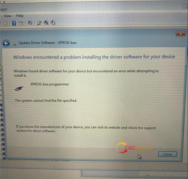 xprog 6.12 driver software install failure solution - How to Solve Xprog 6.12 Failed to install Driver Software on Win7? - Solve Xprog 6.12 Failed to install Driver Software on Win7
