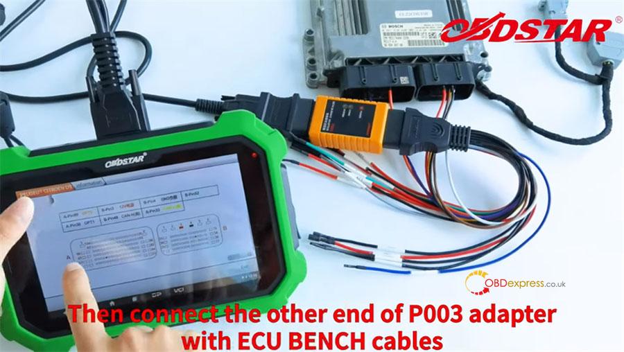 obdstar p003 kit read pincode within 5 min on bench 10 - OBDSTAR X300 DP Plus and P003 Kit Read Pincode within 5 Minutes on Bench - OBDSTAR P003 Kit reads ECM Pincode(Peugeot Citroen DS)