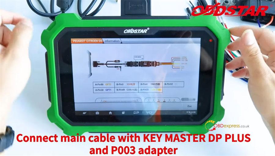 obdstar p003 kit read pincode within 5 min on bench 9 - OBDSTAR X300 DP Plus and P003 Kit Read Pincode within 5 Minutes on Bench - OBDSTAR P003 Kit reads ECM Pincode(Peugeot Citroen DS)