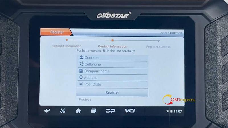 obdstar p50 airbag reset tool registration upgrade guide 6 - OBDSTAR P50 Airbag Reset Tool Registration & Upgrade Guide - OBDSTAR P50 Airbag Reset Tool Registration and Upgrade Guide