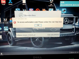 Solved VXDIAG for Benz No access authorization code