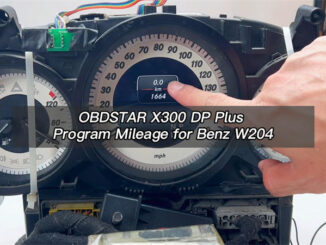 Benz W204 Mileage Correction via OBDSTAR X300 DP Plus