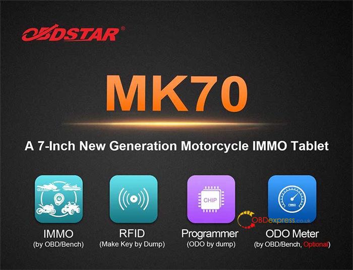 OBDSTAR MK70 user guide 1 - OBDSTAR MK70 User Guide: Main Feature, Vehicle Coverage, Menu Function Display - OBDSTAR MK70 User Guide