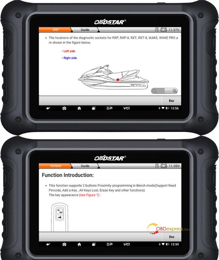 OBDSTAR MK70 user guide 11 - OBDSTAR MK70 User Guide: Main Feature, Vehicle Coverage, Menu Function Display - OBDSTAR MK70 User Guide