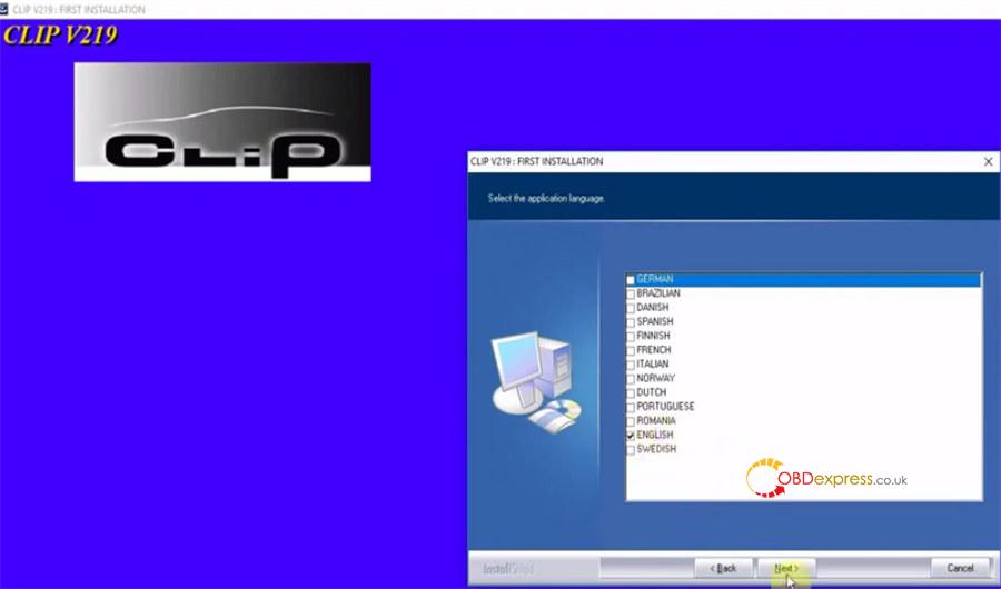 Download and Install Clip V219 for VXDIAG VCX NANO Renault
