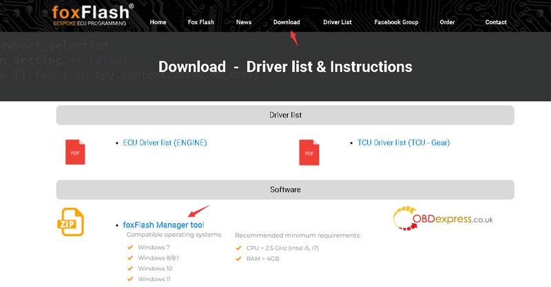 foxflash manager software instruction for use 1 - FoxFlash Manager & Software Instruction for Use - FoxFlash Manager Software Instruction for Use