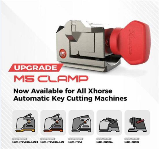 xhorse m5 clamp work for xhorse auto key cutting machine 1 - Xhorse M5 Clamp Upgrade: Work for All Condor/ Dolphin Key Cutting Machines - Xhorse M5 Clamp Work for All Condor Dolphin Cutting Machines