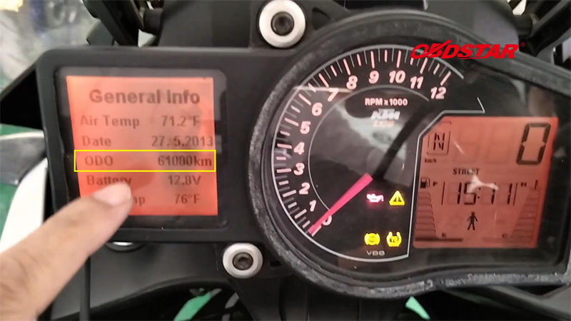 obdstar ms80 2014 ktm 1190 adventure odometer recalibration 1 - OBDSTAR MS80 2014 KTM 1190 Odometer Recalibration - OBDSTAR MS80 2014 KTM 1190 Odometer Recalibration