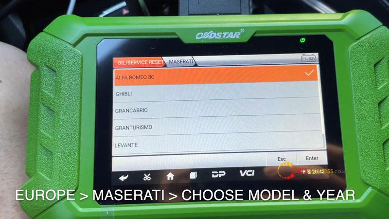 2018 2023 maserati ghibli oil light reset by obdstar x200 pro2 6 - 2018-2023 Maserati Ghibli Oil Light Reset by Obdstar X200 Pro2 - 2018-2023 Maserati Ghibli Oil Light Reset by Obdstar X200 Pro2
