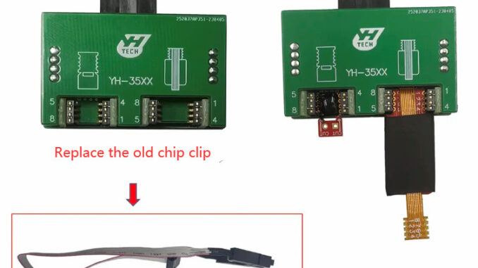 Install YH35XX Chip Clip for 35128WT Read and Write