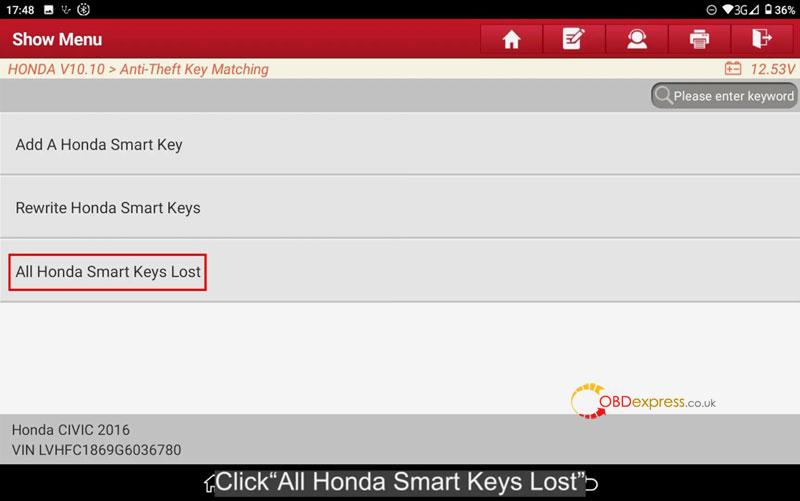launch x431 immo plus program honda all keys lost by obd 3 - Launch X431 IMMO Plus Program Honda All Keys Lost by OBD - Launch X431 IMMO Plus Program Honda All Keys Lost by OBD