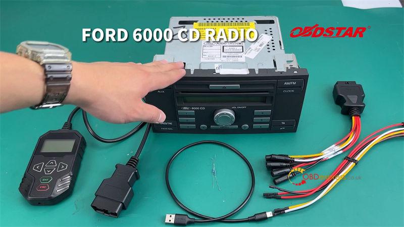 obdstar mt200 change ford 6000cd radio code by bench 1 - OBDSTAR MT200 Change Ford 6000CD Radio Code by Bench - OBDSTAR MT200 Change Ford 6000CD Radio Code by Bench