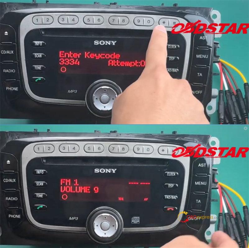 obdstar mt200 read and change code on ford radio 18 - OBDSTAR MT200 Read and Change Code on Ford TMS470/ NEC70F3357 Radio - OBDSTAR MT200 Read and Change Code on Ford TMS470 NEC70F3357 Radio