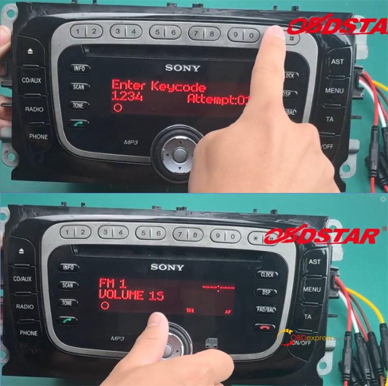obdstar mt200 read and change code on ford radio 20 - OBDSTAR MT200 Read and Change Code on Ford TMS470/ NEC70F3357 Radio - OBDSTAR MT200 Read and Change Code on Ford TMS470 NEC70F3357 Radio