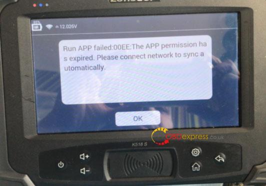 fixed lonsdor k518ise run app failed 00ee sync issue 1 - Fixed: Lonsdor K518ISE Run APP Failed: 00EE Sync Issue - Fixed Lonsdor K518ISE Run APP Failed-00EE Sync Issue