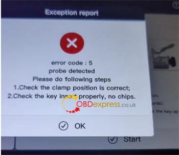 Fix Condor XC MINI Plus II Error Code 5 Probe Cant Go Inside