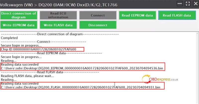 launch x431 ecu tcu programmer clone vw dq200 7 - How to Clone VW DQ200 Gearbox via Launch X431 ECU TCU Programmer? - Clone VW DQ200 Gearbox via Launch X431 ECU TCU Programmer