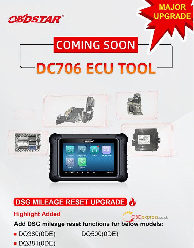 obdstar dc706 dsg mileage reset upgrade 1 - OBDSTAR DC706 DSG Mileage Reset & OBDSTAR P50 Airbag Reset Upgrade Notice -
