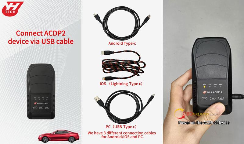 3 ways to connect yanhua mini acdp 2 via usb cable 1 - 3 Ways to Connect Yanhua Mini ACDP 2 via USB Cable - 3 Ways to Connect Yanhua Mini ACDP 2 via USB Cable