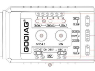 Godiag GT108 OBDI-OBDII Conversion Adapter User Manual