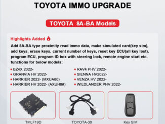 Obdstar X300 DP Plus Make 2022+ Toyota 8A-BA Simulated Key