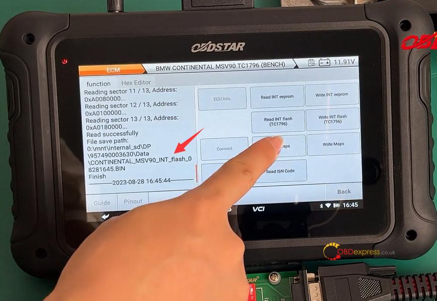 bmw msv90 clone and read isn code with obdstar dc706 8 - BMW MSV90 Clone and Read ISN Code with OBDSTAR DC706 - BMW MSV90 Clone and Read ISN Code with OBDSTAR DC706