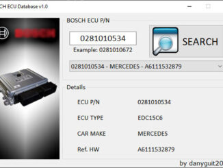 Foxflash Update log-Bosch MED MG MD ECUs Reference