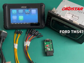 Read Write Ford SONY TMS470 Radio Code and EEPROM with OBDSTAR DC706