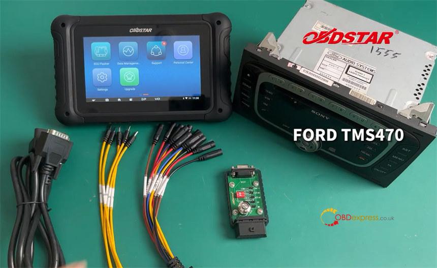 obdstar dc706 read ford sony tms470 radio code 1 - How to Read/ Write Ford SONY TMS470 Radio Code & EEPROM with OBDSTAR DC706? - Read Write Ford SONY TMS470 Radio Code and EEPROM with OBDSTAR DC706