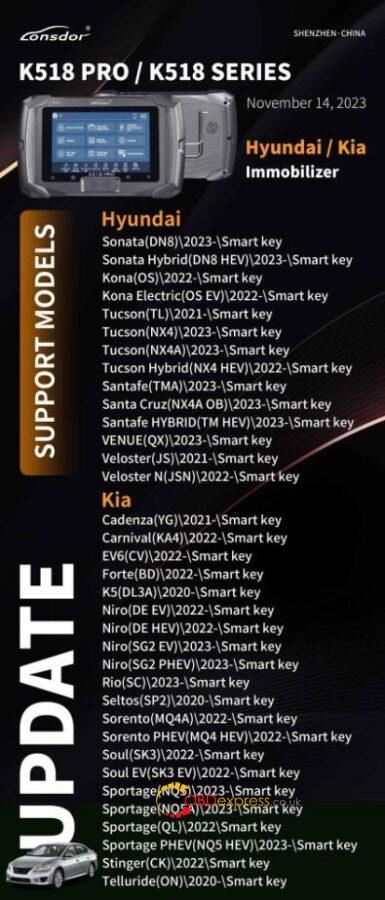 lonsdor k518 pro update hyundai kia immo car list 2 385x900 - Lonsdor K518 Pro/K518 Series Update Hyundai & KIA IMMO (2023- ) Car List - Lonsdor K518 Pro/K518 Series Update Hyundai & KIA IMMO (2023- ) Car List