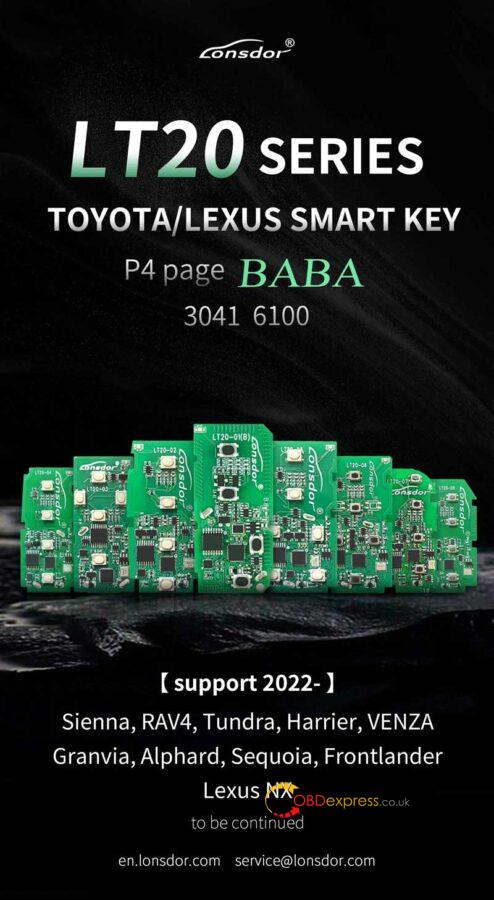 lonsdor lt20 toyota lexus smart key added p4 page baba 1 494x900 - Lonsdor LT20 Toyota/Lexus Smart Key Added P4 Page BABA - Lonsdor LT20 Toyota/Lexus Smart Key Added P4 Page BABA