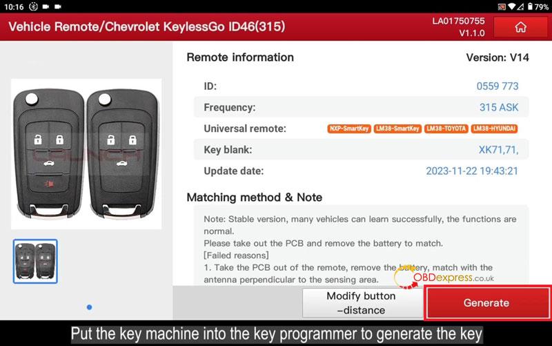 launch x431 immo plus key programmer add chevy cruze key 4 - Launch X431 IMMO Plus + Key Programmer Add Chevy Cruze Key - Launch X431 IMMO Plus and Key Programmer Add Chevy Cruze Key