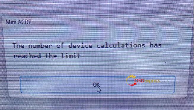 yanhua acdp exceed the calculation limit solution 1 - How to Solve Yanhua ACDP1/ACDP2 Exceed the Calculation Limit? - Solve Yanhua ACDP1 ACDP2 Exceed the Calculation Limit