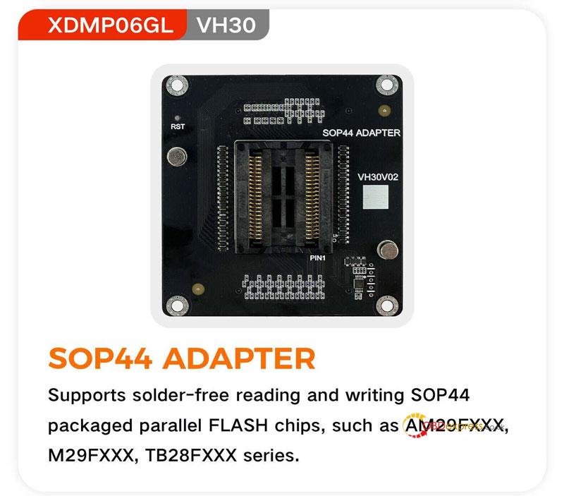 xhorse multi prog sop44 tsop48 eeprom flash adapter 4 - Xhorse Multi-Prog SOP44/TSOP48 EEPROM & FLASH Adapter - Xhorse Multi-Prog SOP44 TSOP48 EEPROM and FLASH Adapter