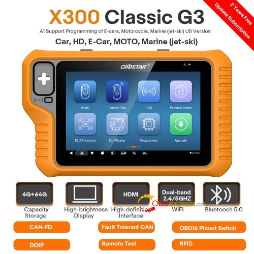 how to set up obdstar x300 classic g3 1 - How to Set Up OBDSTAR X300 Classic G3? (Screen Lock/Language/Factory Restore) - Set Up OBDSTAR X300 Classic G3