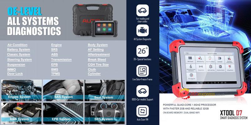 autel mk808s vs xtool d7 which is best obd2 scan tool 3 - Autel MK808S vs. XTOOL D7, Which is Best OBD2 Scan Tool? - Autel MK808S vs XTOOL D7 Comparison