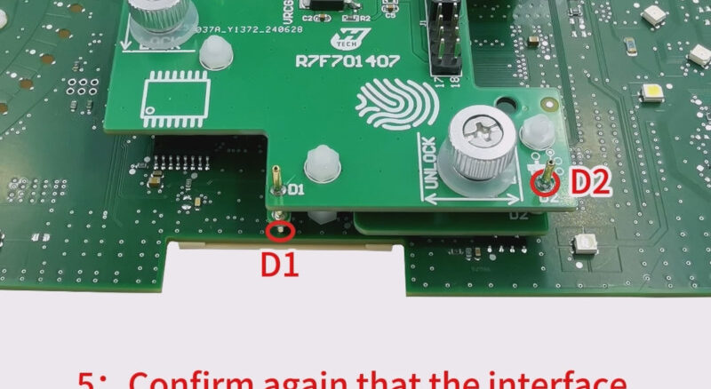 Yanhua Module 34 R7F701407 interface board Installation