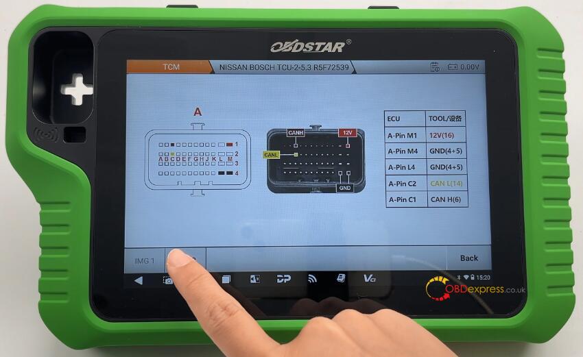Nissan CVT TCU253 R5F72539 TCM Clone by OBDSTAR G3 and DC706