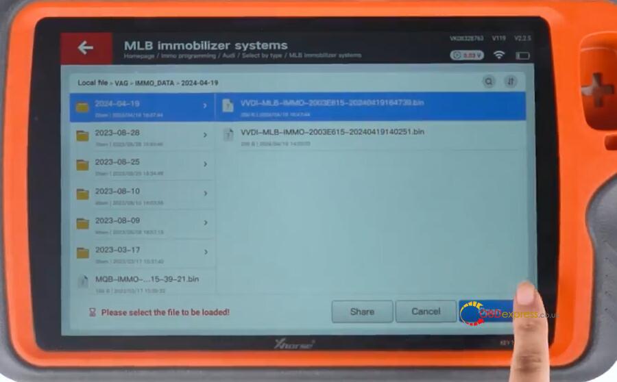 xhorse mlb tool and keytool plus add audi a4l key 13 - How to Add Audi A4L Key by VVDI MLB Tool and Key Tool Plus? - How to Add Audi A4L Key by VVDI MLB Tool and Key Tool Plus