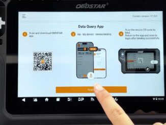 bind obdstar tablet to obdstar app 1