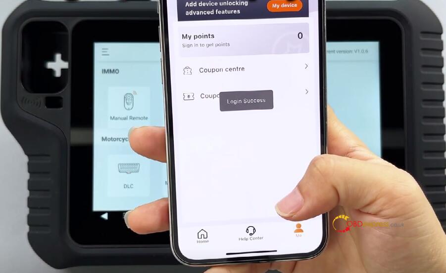 bind obdstar tablet to obdstar app 13