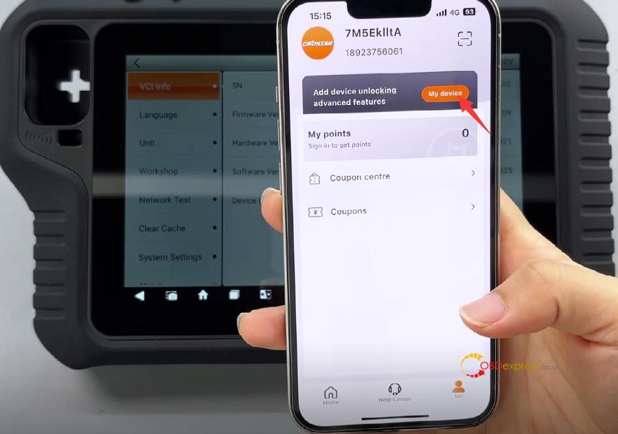 bind obdstar tablet to obdstar app 3