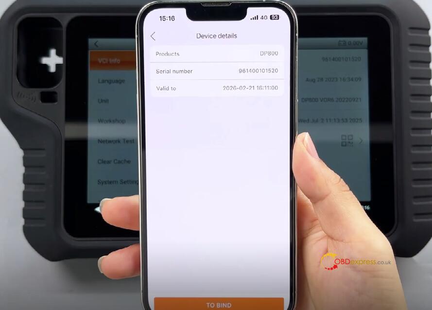 bind obdstar tablet to obdstar app 6