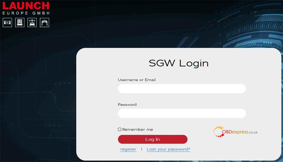 launch x431 register and activate fca sgw license 2