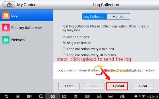 use autel im608 pro to catch the system logs 5