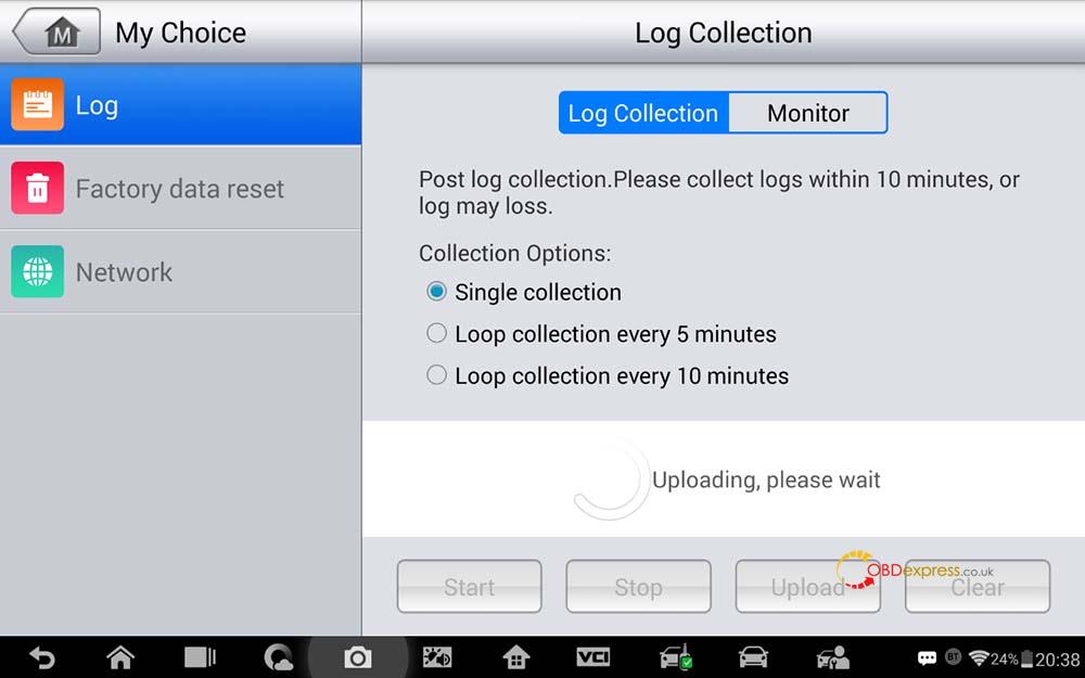 use autel im608 pro to catch the system logs 6