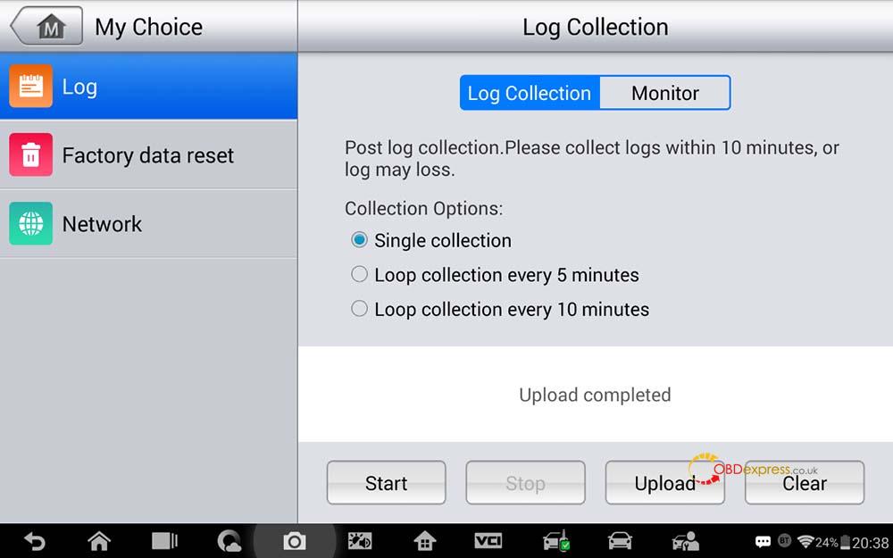 use autel im608 pro to catch the system logs 7